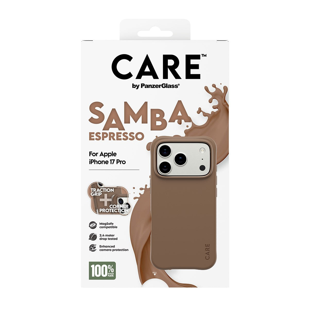 CARE™ by PanzerGlass® Samba Case Espresso w. MagSafe iPhone 17 Pro